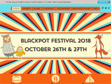 Tablet Screenshot of blackpotfestival.com